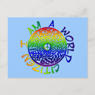 Ich bin Weltbürger Postkarte