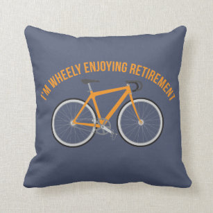 Ich bin Wheely Ruhestands-lustiges Fahrrad Kissen