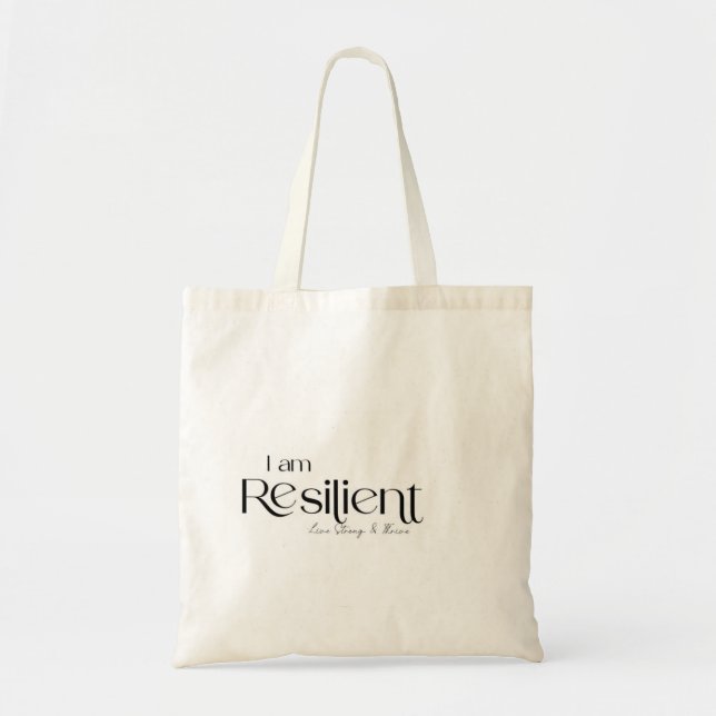 Ich bin widerstandsfähig gegen trendy Tote Bag Tragetasche (Vorne)