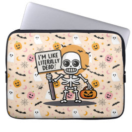 Ich bin wie buchstäblich tot Spooktacular Fun Hall Laptopschutzhülle