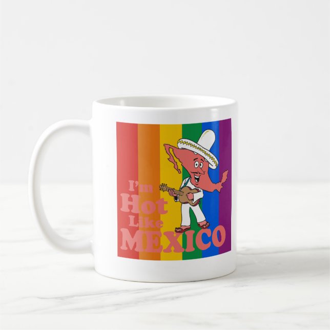 Ich bin wie Mexiko-T - Shirt heiß Tasse (Links)