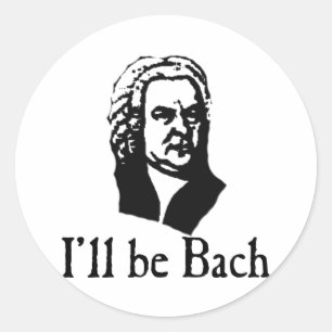 Ich bin wieder da runder aufkleber