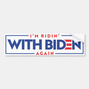 Ich bin wieder mit Biden unterwegs Autoaufkleber