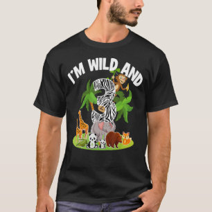 Ich bin wild und 3 Jahre alt, das 3. Geburtstags-P T-Shirt
