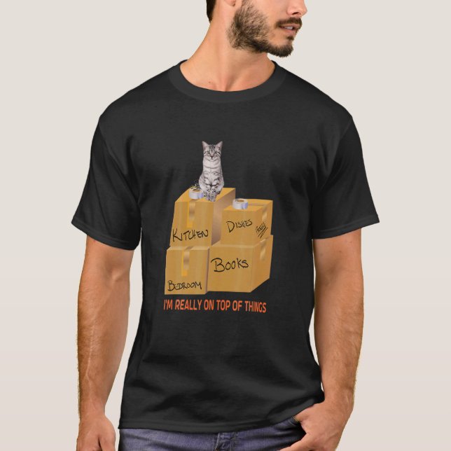 ICH BIN WIRKLICH AUF OP HINGS Katzenkatze Spaß Cat T-Shirt (Vorderseite)