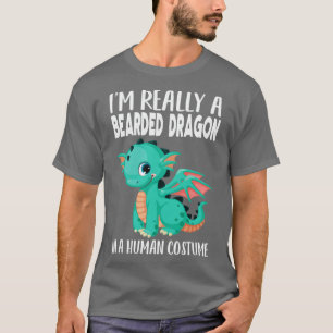 Ich bin wirklich ein Bartagame in einem menschlich T-Shirt