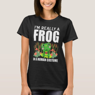 Ich bin wirklich ein Frosch in einer menschlichen  T-Shirt