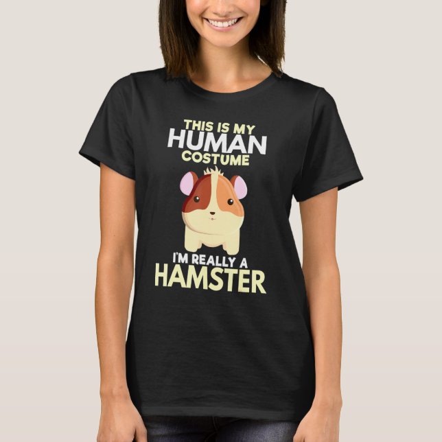 Ich bin wirklich ein Hamster-Tier Mädchen Mädchen  T-Shirt (Vorderseite)