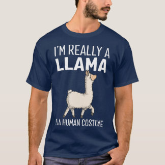Ich bin wirklich ein Lama in einem menschlichen Ko T-Shirt