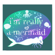 Ich bin wirklich ein Meerjungfrauposter