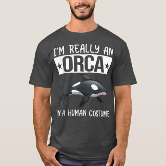 Ich bin wirklich ein Orca in einem menschlichen Ko T-Shirt