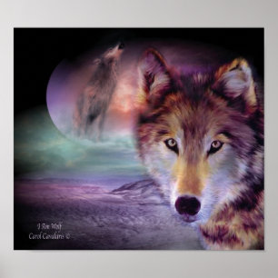 Ich bin Wolf Art Poster/Print Poster