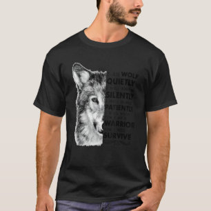 Ich bin Wolf still und leise werde ich stillschwei T-Shirt