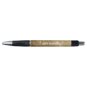 Ich bin würdig, Gold mischt Affirmation Stifte Kugelschreiber