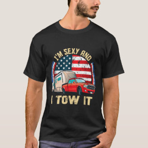 Ich bin Y und ich ziehe es Retro Vintage Camping W T-Shirt