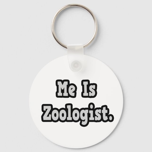 Ich bin Zoologe Schlüsselanhänger (Vorderseite)