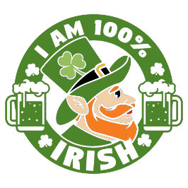 Ich bin zu 100 % irisch kissen