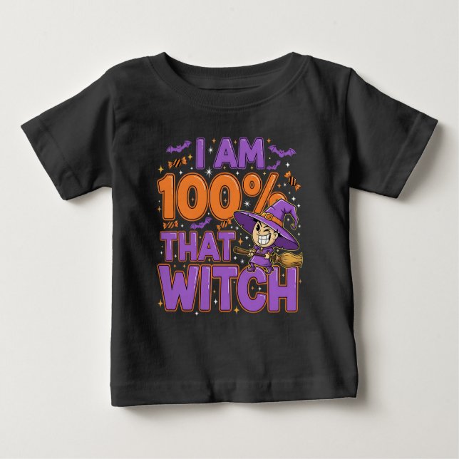 Ich bin zu 100% jener HexenkHalloween-Spaß Baby T-shirt (Vorderseite)