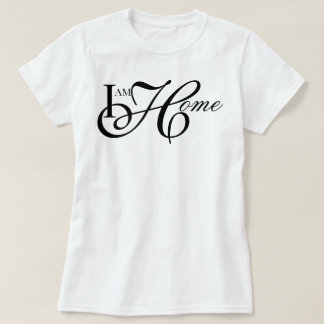 "Ich bin zu Hause" schicke ästhetische weiche Lebe T-Shirt