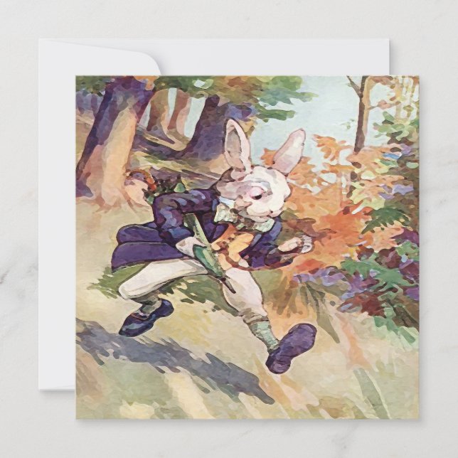 Ich bin zu spät! ~ Aufrufe Einladung (Vorderseite)