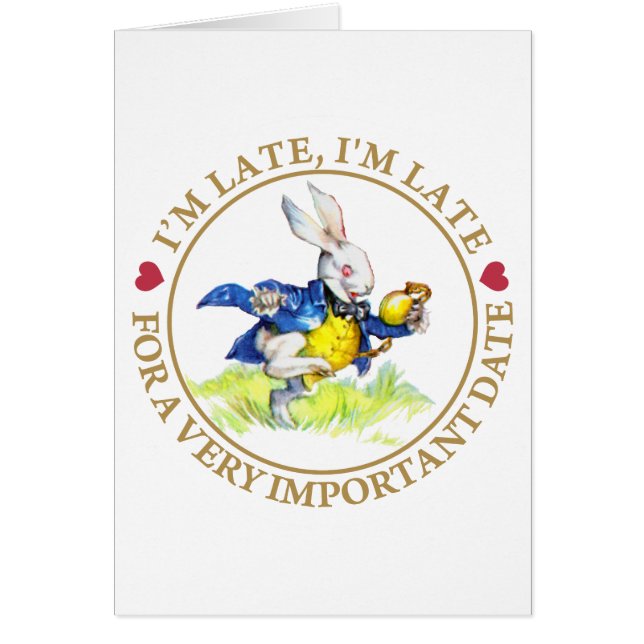 Ich bin zu spät, ich komme zu spät für ein sehr wi (Vorne)