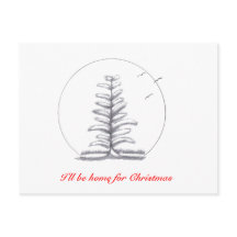 Ich bin zu Weihnachten Zuhause...Postcard