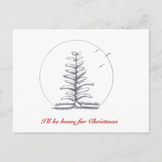 Ich bin zu Weihnachten Zuhause...Postcard
