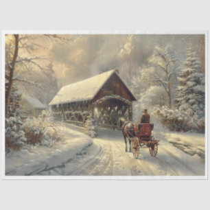 Ich bin zu Weihnachten Zuhause Seidenpapier