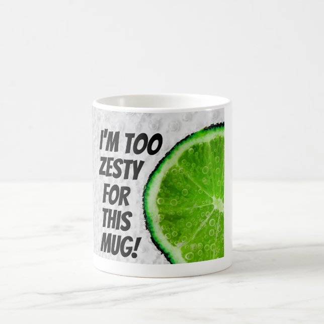 Ich bin zu zesty für diese Tasse! Tasse (Mittel)
