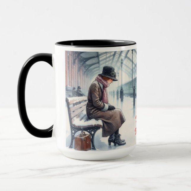 Ich bin Zuhause für den Weihnachtscoffee Tasse Cup (Links)