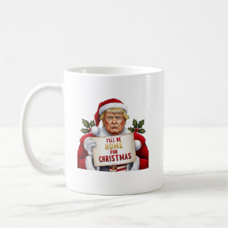Ich bin Zuhause zu Weihnachten Trump Santa Republi Kaffeetasse