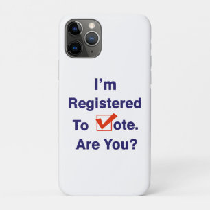 Ich bin zur Abstimmung 2024 registriert Case-Mate iPhone Hülle