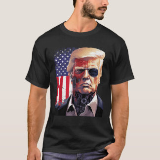 Ich bin zurück Trump 2024 Cool Donald Trump Robot T-Shirt