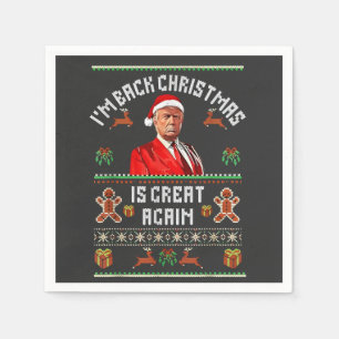 Ich bin zurück, Weihnachten ist wieder großartig T Serviette