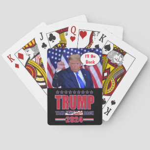 Ich bin zurück zu Trump 2024 Spielkarten