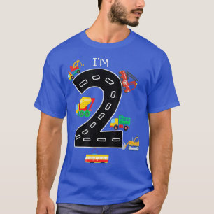 Ich bin zwei Jahre alt Geburtstag Junge Müllwagen T-Shirt