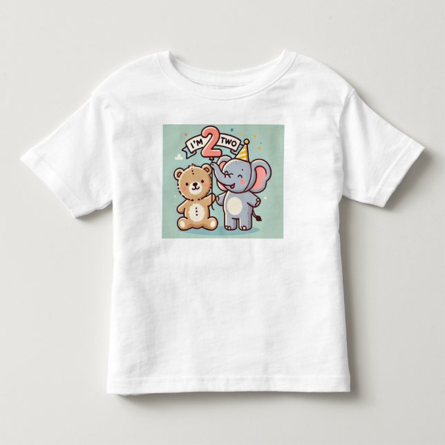 Ich bin zwei kleinkind t-shirt (Vorderseite)