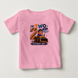 Ich bin Zwei, Lass Uns Loslegen Geburtstagsjunge K Baby T-shirt