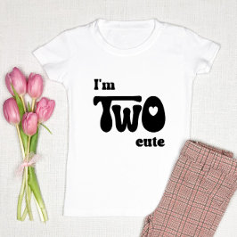 Ich bin zwei Niedliche - 2. Geburtstagsgeschenk fü Kleinkind T-shirt