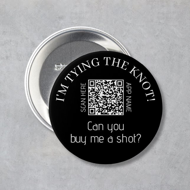 Ich binde den Knoten kaufen mir eine Shot Bachelor Button (I'm Tying The Knot Buy Me A Shot Bachelor Party Button)