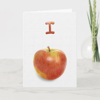 Ich bitte um Entschuldigung! (Ich apfel-oggize). Karte