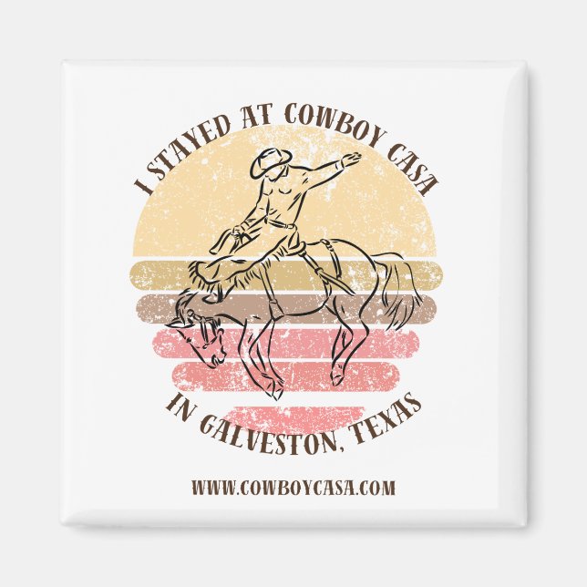 Ich bleibe bei Cowboy Casa Magnet (Vorne)