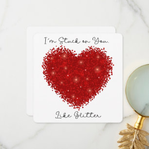 Ich bleibe bei Ihnen - Valentinstag Card Dankeskarte