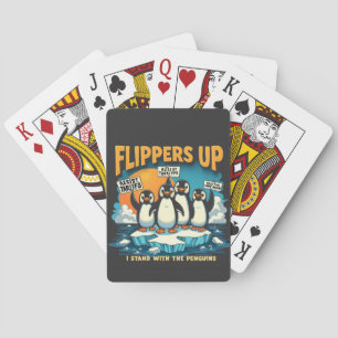 Ich bleibe bei Pinguinen Spielkarten