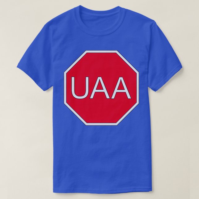 Ich bleibe bei UAA T-Shirt (Design vorne)