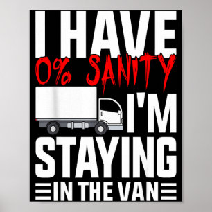 Ich bleibe im Van Funny Phasmophobia Gamer Wo Poster