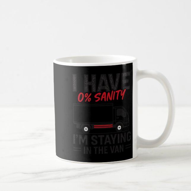 Ich bleibe im Van Lustiger Phasmophobia-Gamer Ich Kaffeetasse (Rechts)