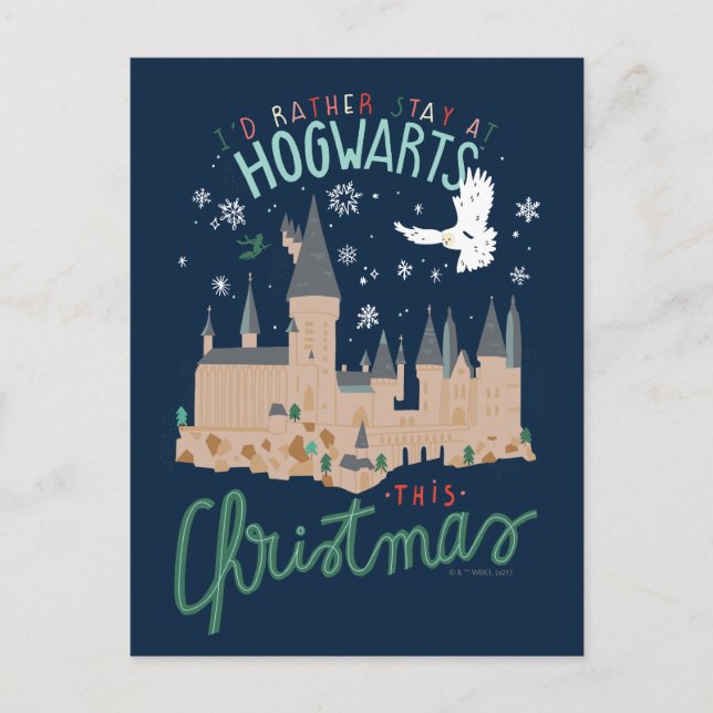 Ich Bleibe lieber zu Weihnachten auf Hogwarts (Vorderseite)