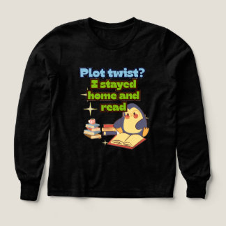 Ich blieb zu Hause und las Penguin Pullover Cozy B