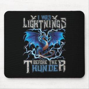 Ich blitzte vor dem Thunder-Fantasiedrache Mousepad
